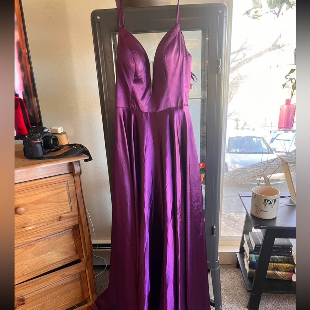 Plum Prom Dress